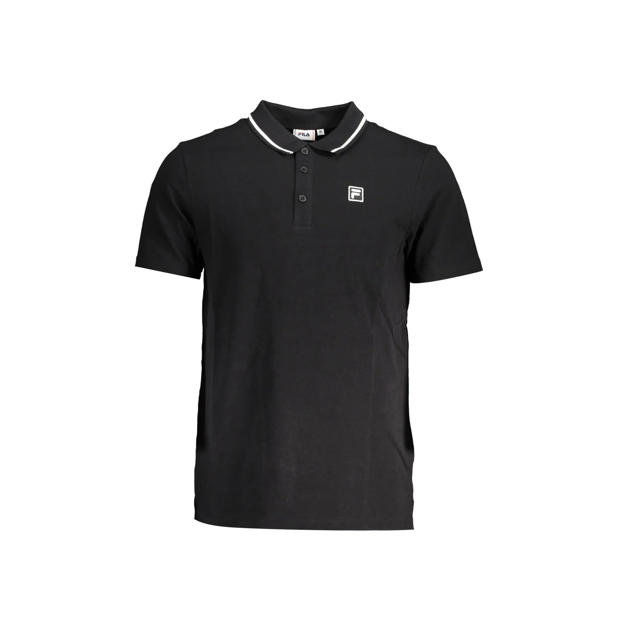 Fila Polo Maniche Corte Uomo Nera Logo Nero - foto prodotto